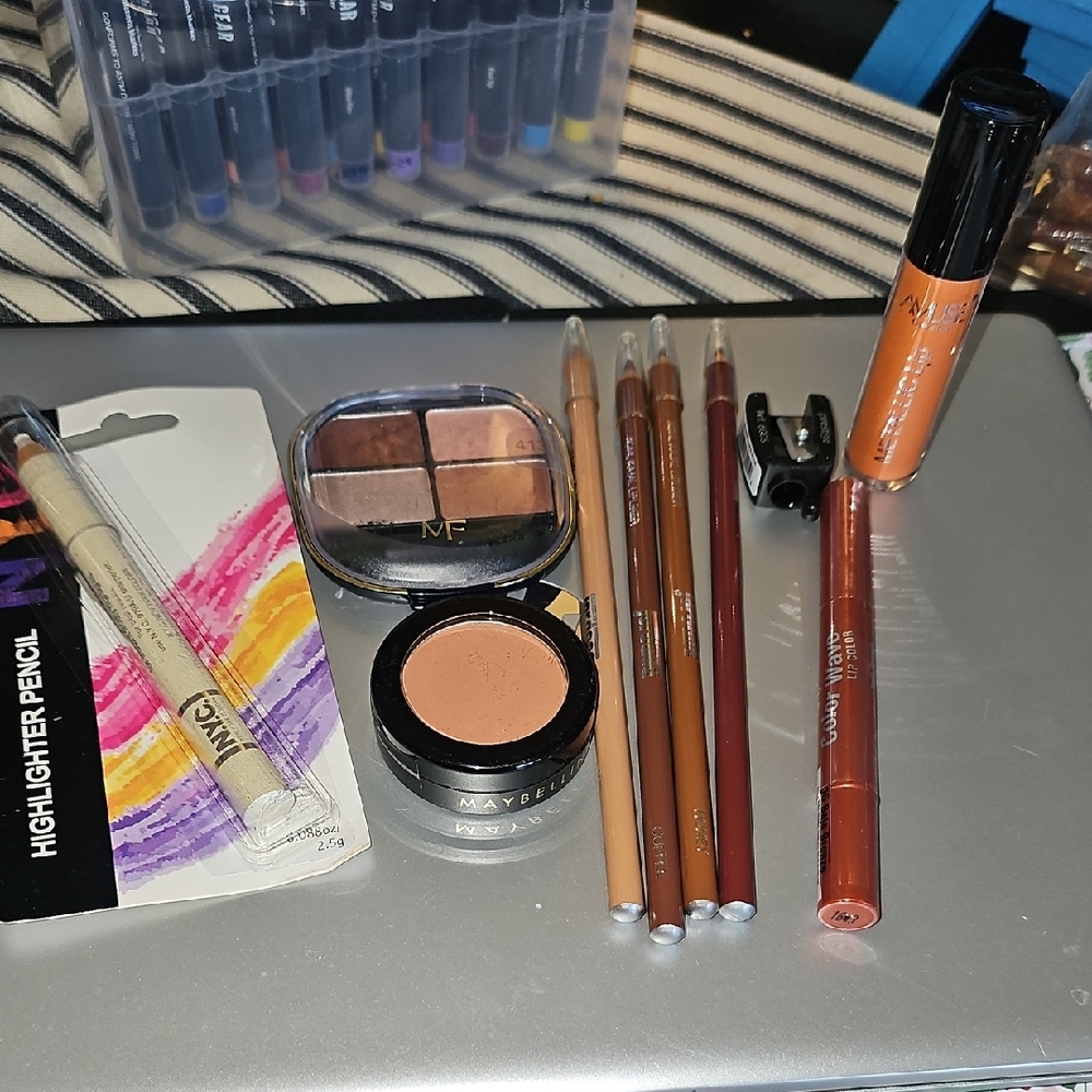 Maybelline Makeup Set with Brown and Orange Shades